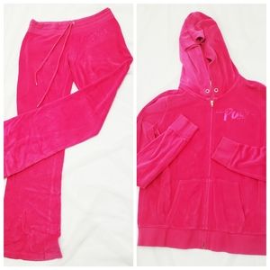 Pink Victoria Secret Jumpsuit |M/L| Hot Pink Set